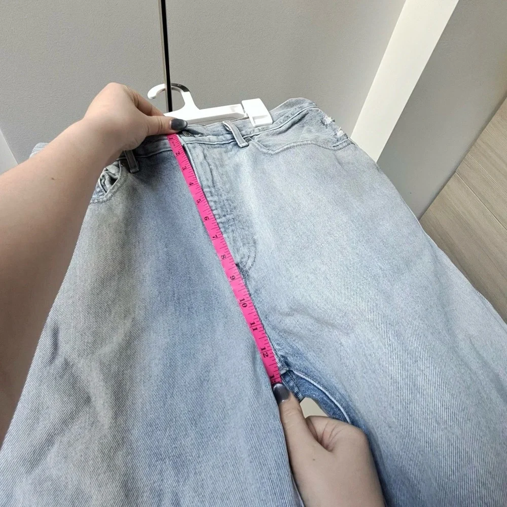 Levi's Premium Barrel Crop Jeans Light Wash 29 - Picture 14 of 16